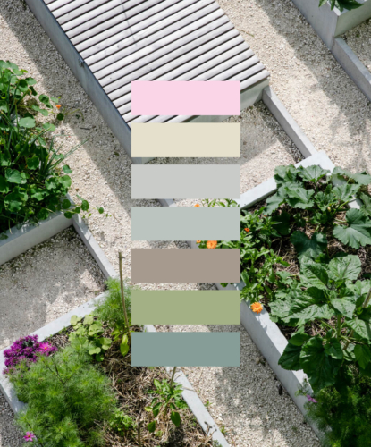 Bild von Markenelementen. Das Konzept nutzt Designelemente wie Logos, Farben, Schriftarten und Grafiken, um das Markenbild zu gestalten.